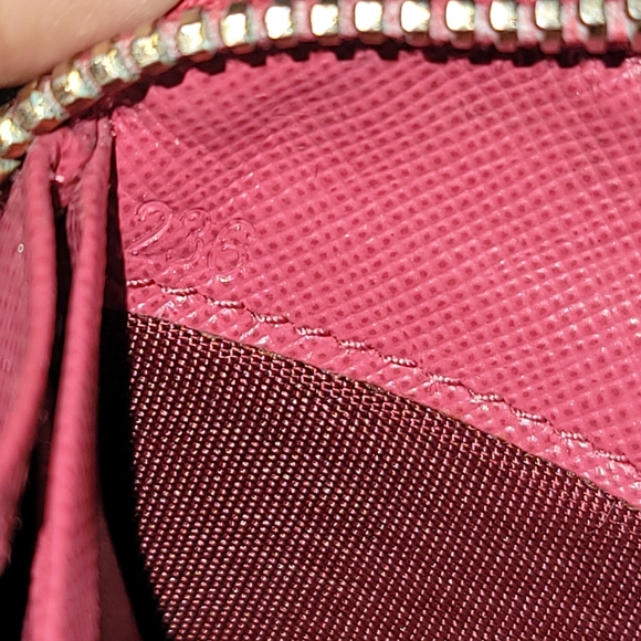 Prada Pink Saffiano Leather Zip Around Wallet - Picture 2 of 11